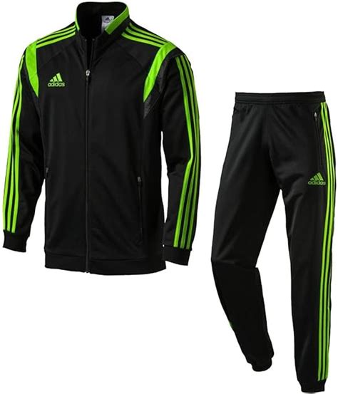 herren adidas trainingsanzug neon grüne streifen|Grüne Trainingsanzüge .